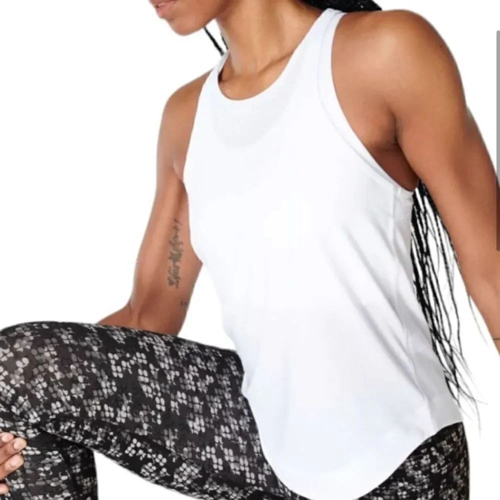 Sweaty Betty Breathe Easy Running Workout Tank Top White